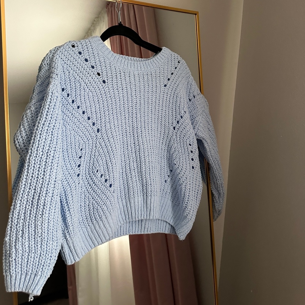 SO Nice Soft Blue Sweater